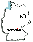 Umrißkarte Deutschland / carte contour de l'Allemagne