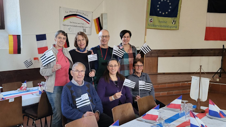 der derzeitige Vorstand v.l.n.r.: Erika Rathje, Elisabeth Koy, Klaus Ehrhardt, Klaus Dörnhöfer, Brunhild Bakker, Johannes Rösch. Nicht abgebildet: Lukas Deuring